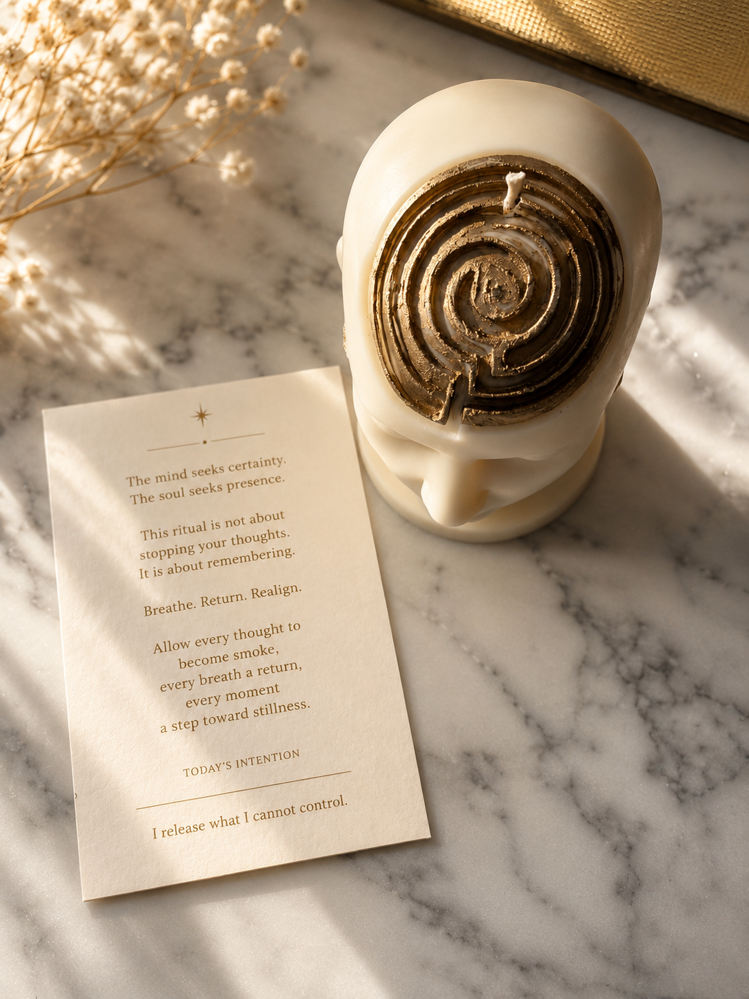 The Spiral Candle Bronze
