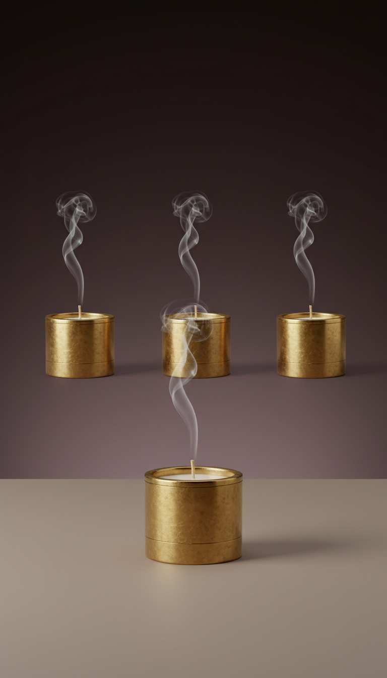 Brass Sanctuary Burnished Brass Candle